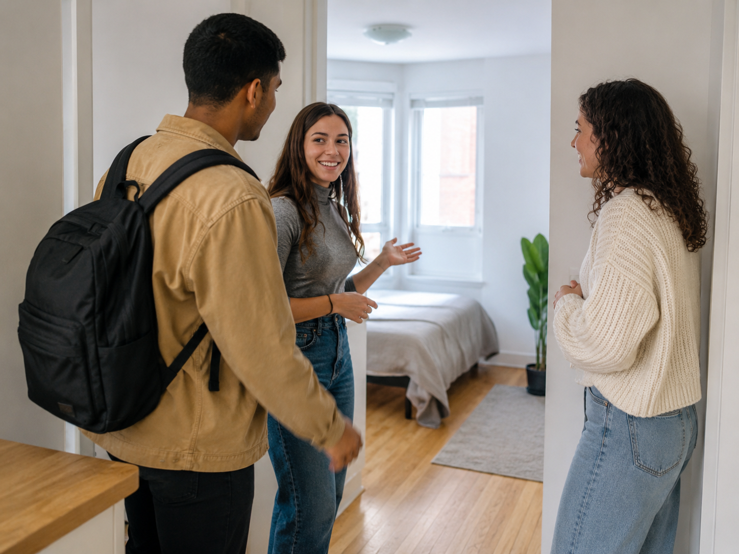 Visita a una vivienda con futuros inquilinos